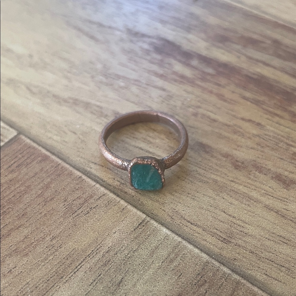 Amazonite Ring Size 5 - Picture 1 of 3